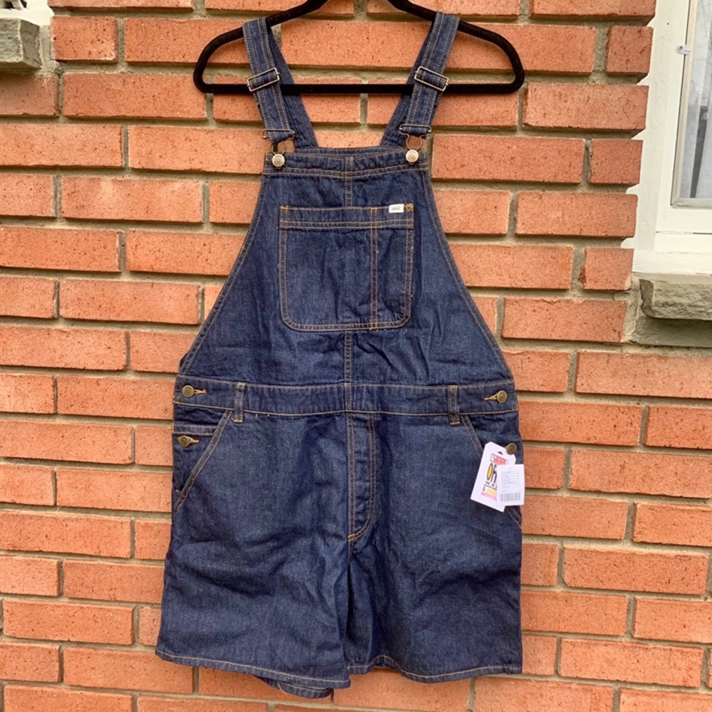 *NWT* Vans for OU Denim Overall Shorts